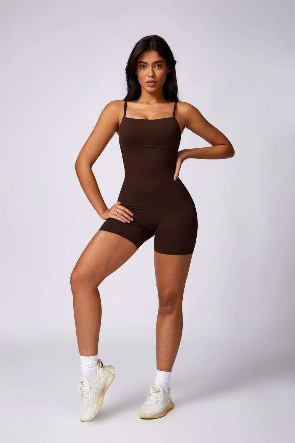Elara Romper - Cocoa