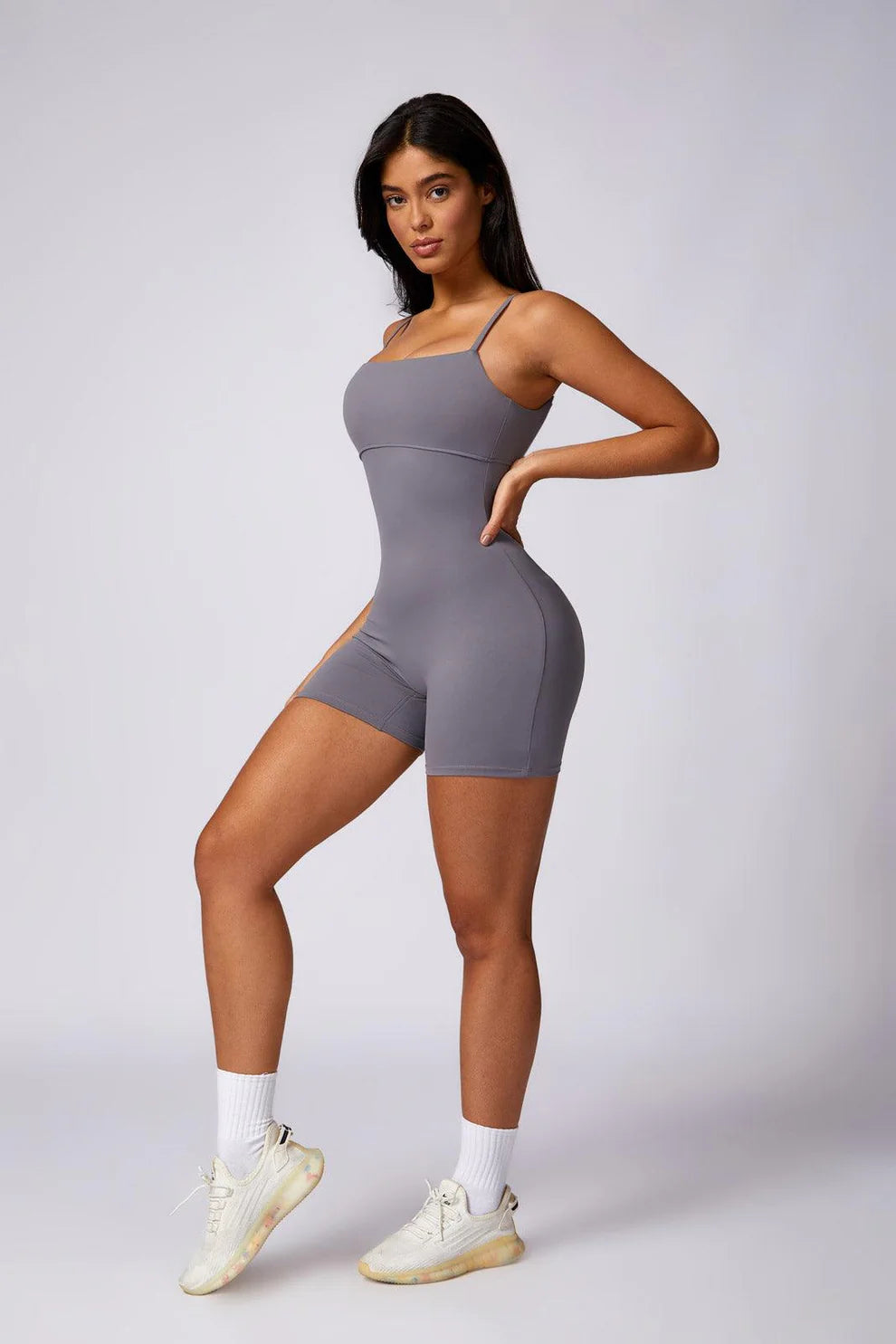 Elara Romper - Slate