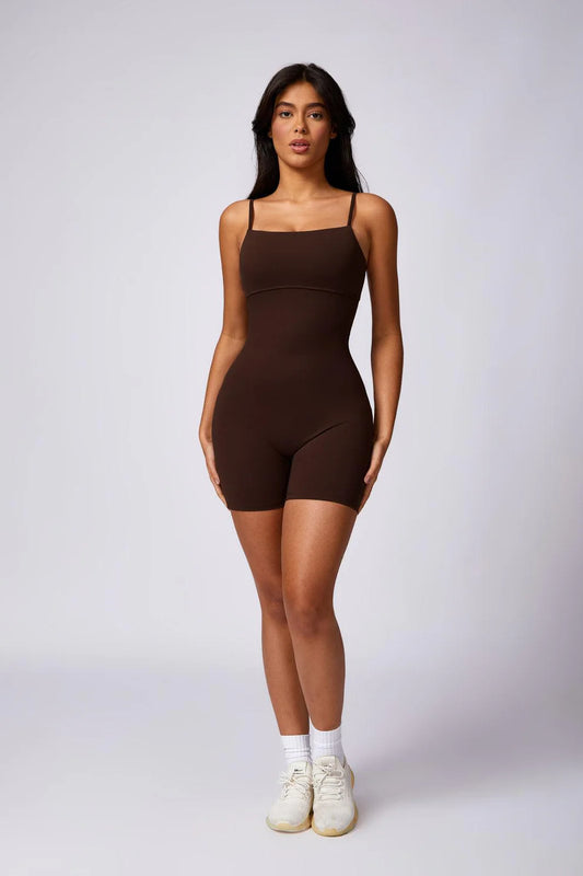 Elara Romper - Cocoa